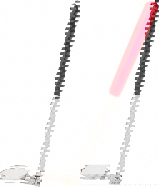 Inspection Mirror: Round, Vinyl Handle